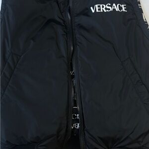 Versace Black Puffer Vest
